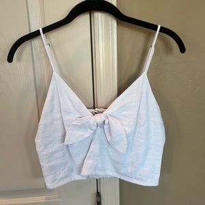 Abercrombie & Fitch tie crop top tank top cami